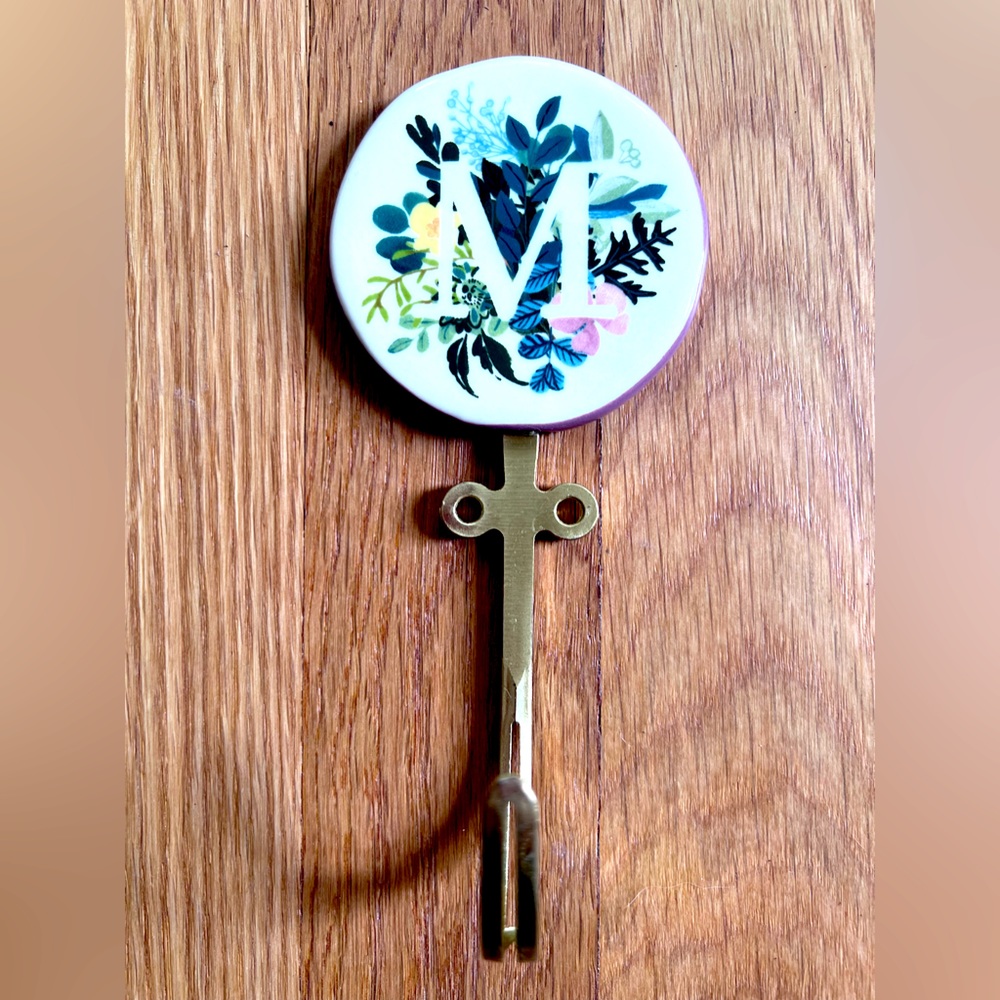 Leighton Anthro Monogram “M” Hook